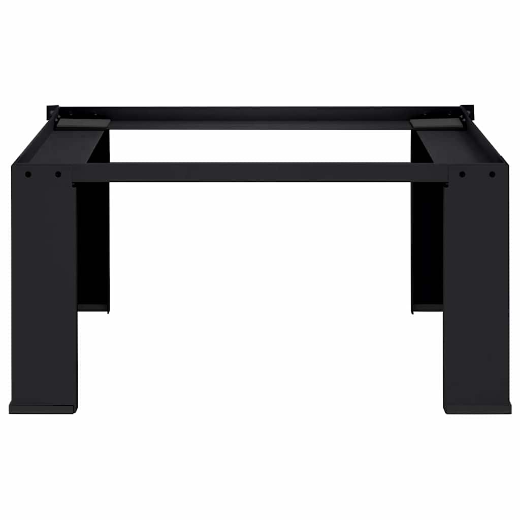 vidaXL Washing Machine Pedestal Black 64 x 55 x 32.5 cm Steel 3