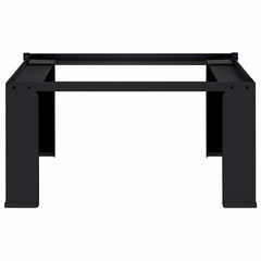 vidaXL Washing Machine Pedestal Black 64 x 55 x 32.5 cm Steel 3