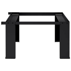 vidaXL Washing Machine Pedestal Black 64 x 55 x 32.5 cm Steel 4