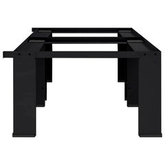 vidaXL Washing Machine Pedestal 2 pcs Black 127 x 54.5 x 32.5 cm Steel 3