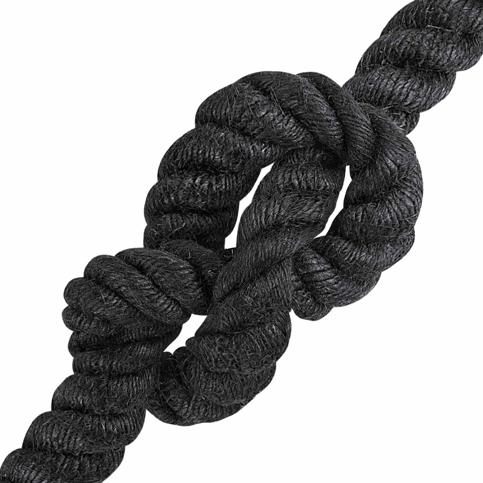 vidaXL Jute Rope 24 mm Black 100% Tossa jute 4