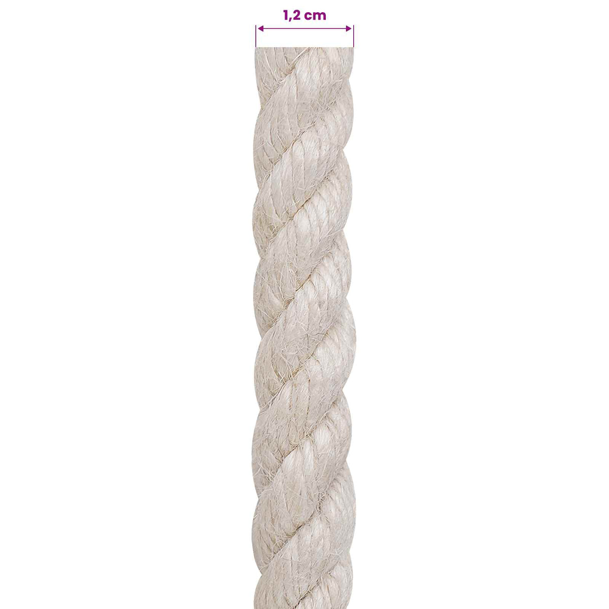 Jute Rope 100% Tossa Jute White