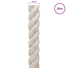 vidaXL Jute Rope 16 mm White 100% Tossa jute 5