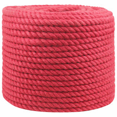 vidaXL Jute Rope 12 mm Red 100% Tossa jute 2