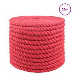 vidaXL Jute Rope 24 mm Red 100% Tossa jute 3