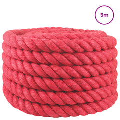 vidaXL Jute Rope 40 mm Red 100% Tossa jute 3
