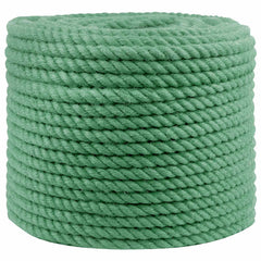 vidaXL Jute Rope 10 mm Green 100% Tossa jute 2