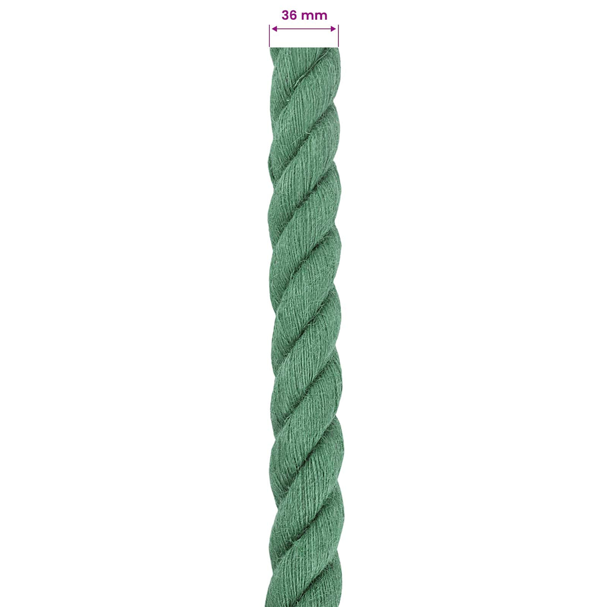 Jute Rope 100% Tossa Jute Green
