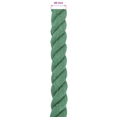 vidaXL Jute Rope 40 mm Green 100% Tossa jute 6