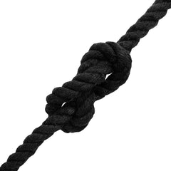 vidaXL Cotton Rope 10 mm 50 m Black 100% Cotton 4