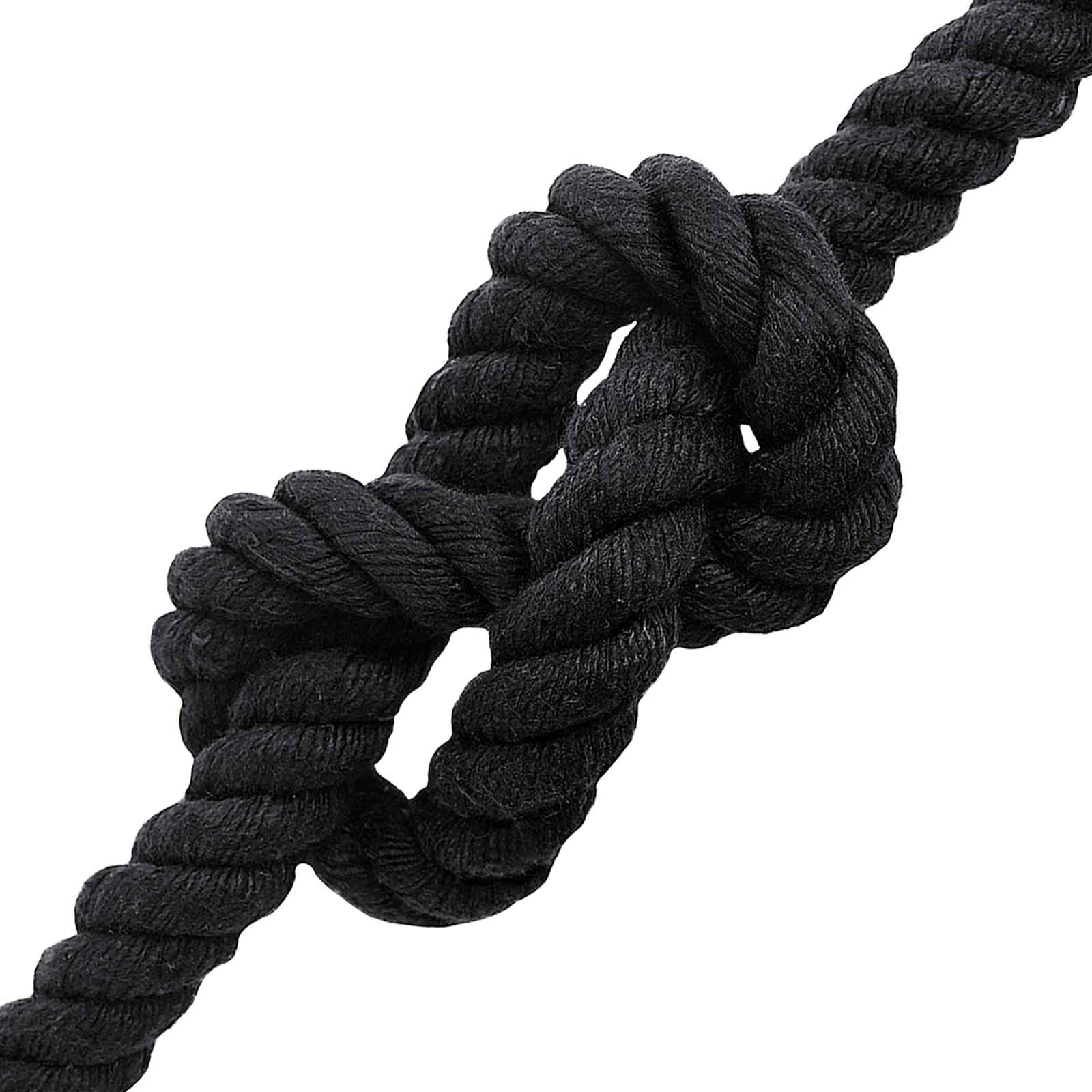 vidaXL Cotton Rope 24 mm 25 m Black 100% Cotton 4