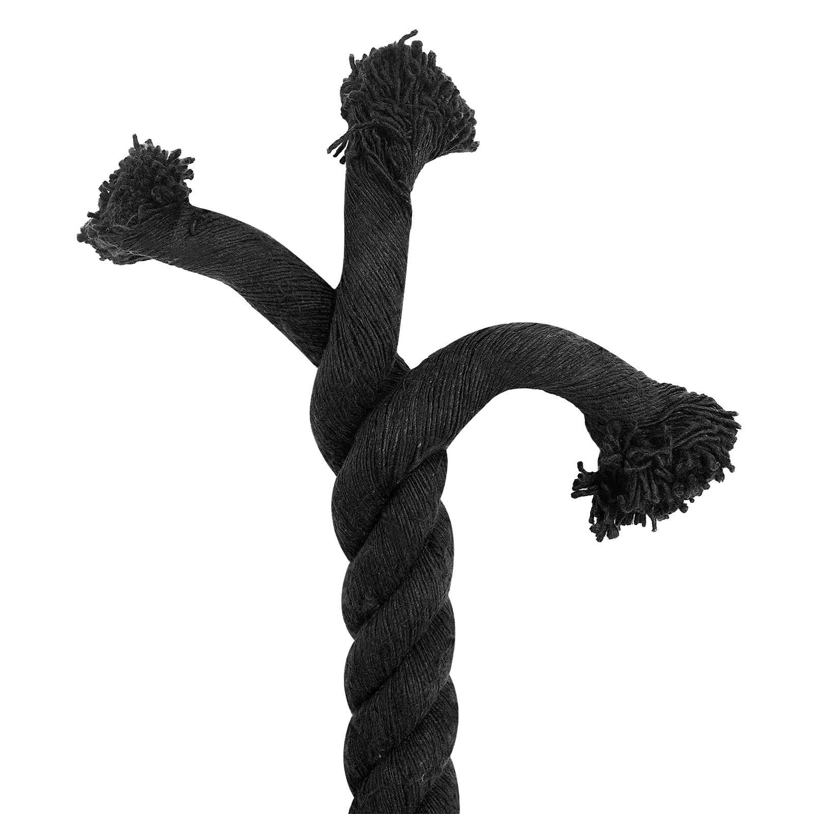 vidaXL Cotton Rope 36 mm 5 m Black 100% Cotton 5