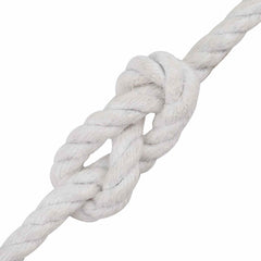 vidaXL Cotton Twine 4 mm 250 m White 100% Cotton 4