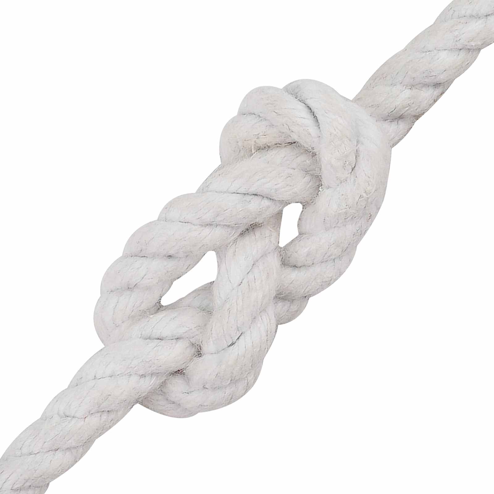 vidaXL Cotton Rope 8 mm 100 m White 100% Cotton 4