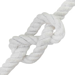 vidaXL Cotton Rope 12 mm 50 m White 100% Cotton 4