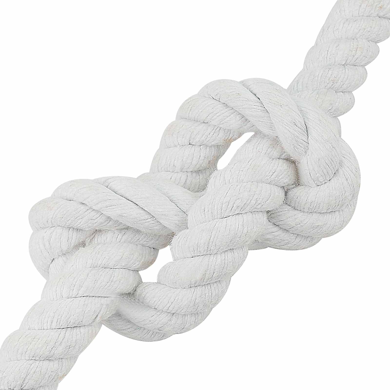 vidaXL Cotton Rope 24 mm 25 m White 100% Cotton 4