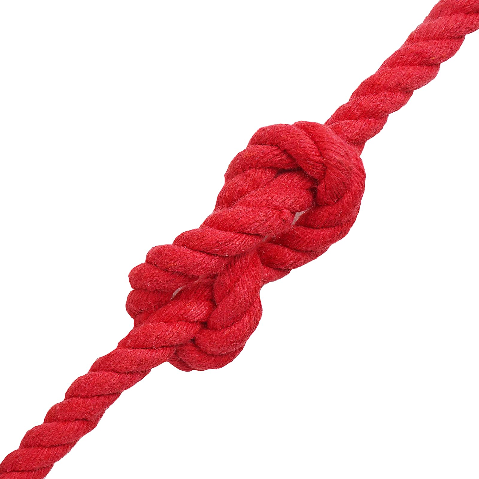 vidaXL Cotton Rope 10 mm 50 m Red 100% Cotton 4