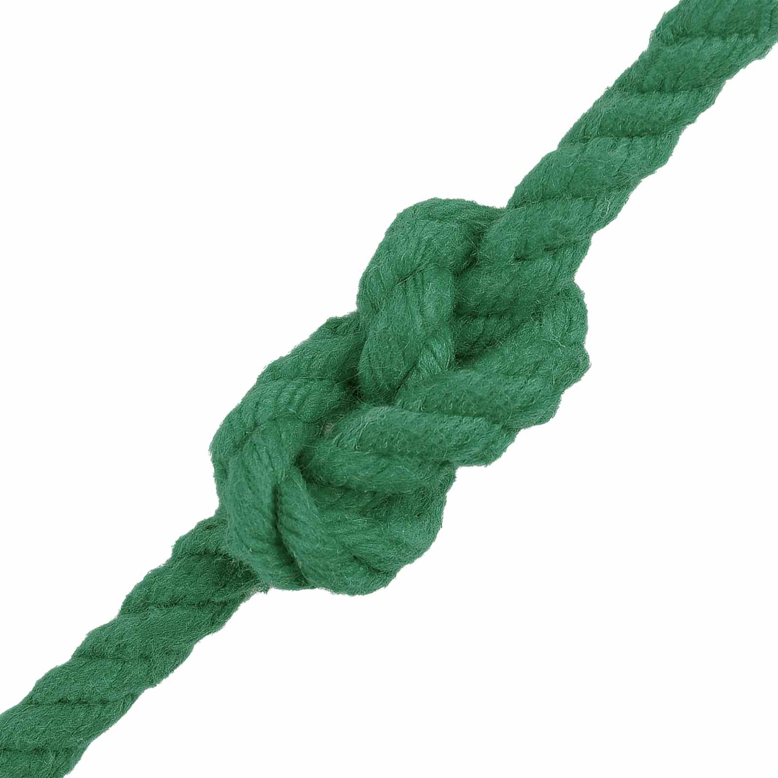vidaXL Cotton Twine 4 mm 250 m Green 100% Cotton 4