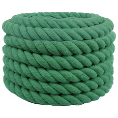vidaXL Cotton Rope 36 mm 10 m Green 100% Cotton 2