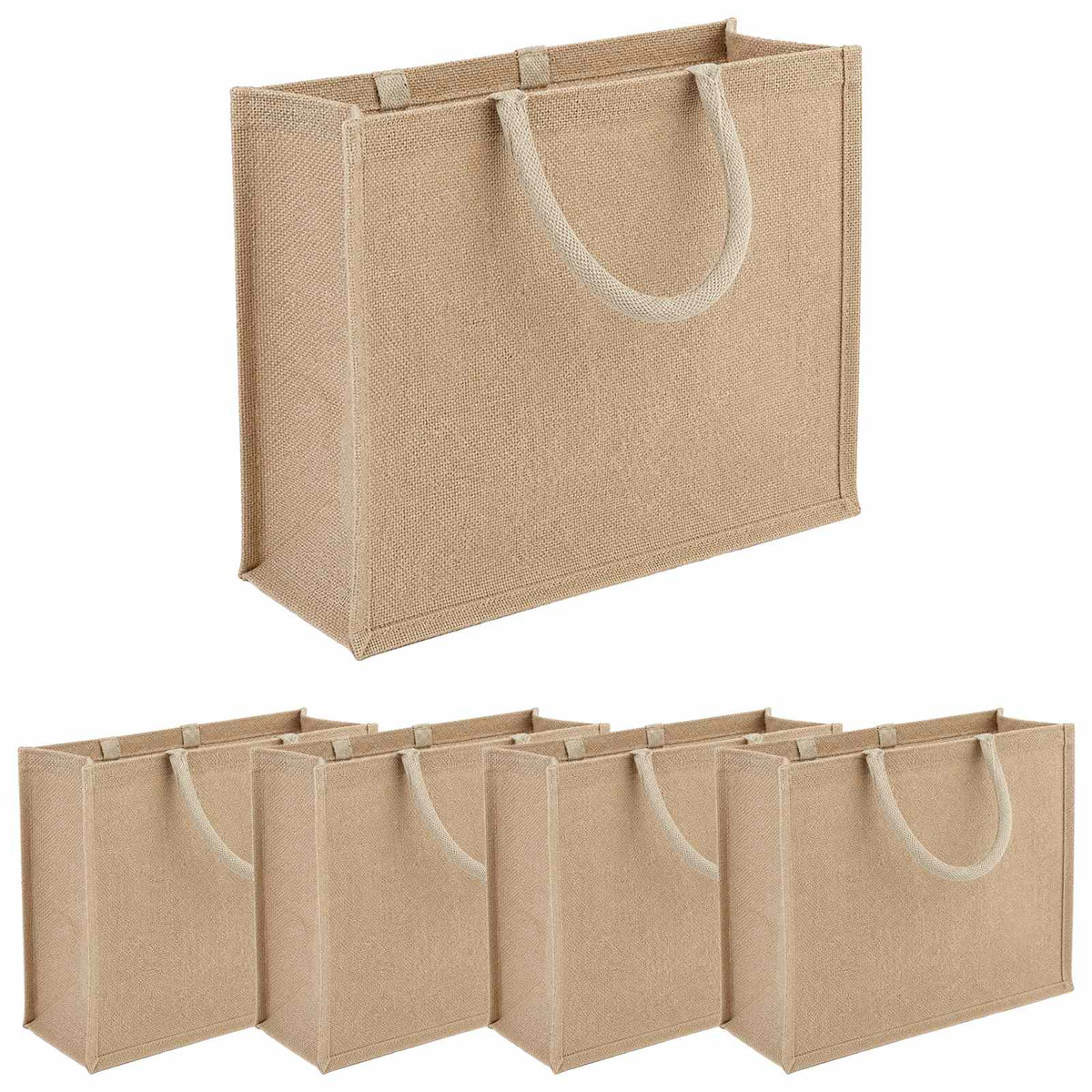 Jute Handbags 42 x 33 x 19 cm Width 42 cm Natural 5