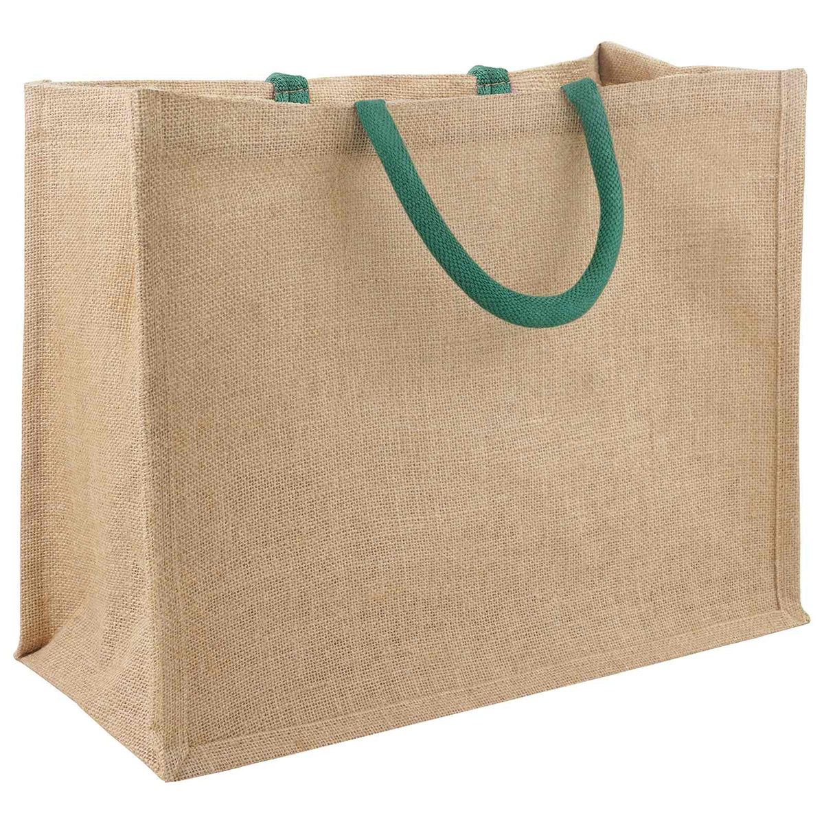 Jute Handbags Width Natural green