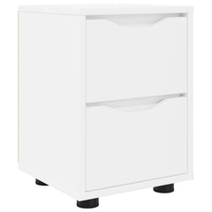 vidaXL Bedside Table White 30.5 x 30 x 43 cm Engineered Wood 2
