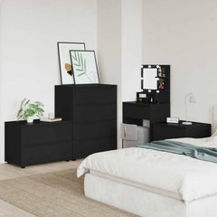 vidaXL Storage Cabinet 80 x 48 x 57 cm Engineered Wood Black 4
