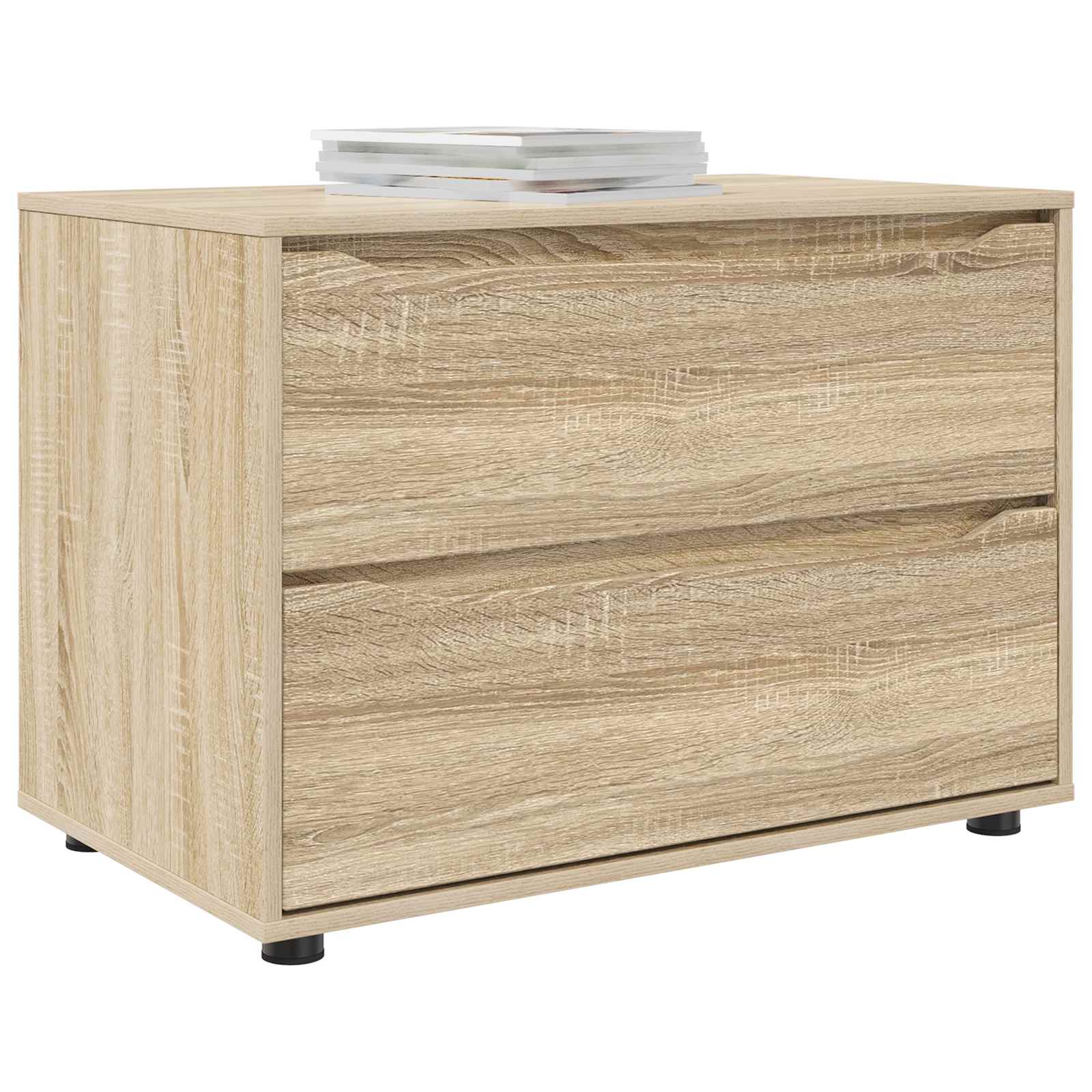 vidaXL Storage Cabinet 80 x 48 x 57 cm Engineered Wood Sonoma Oak 3