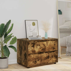 vidaXL Storage Cabinet 80 x 48 x 57 cm Engineered Wood Smoked Oak 6