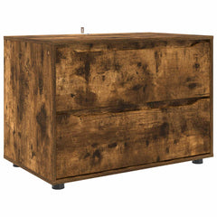 vidaXL Storage Cabinet 80 x 48 x 57 cm Engineered Wood Smoked Oak 2