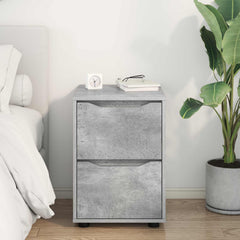 Storage Cabinet Engineered Wood Concrete Grey, image 4