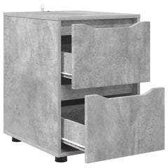 Storage Cabinet Engineered Wood Concrete Grey, image 5