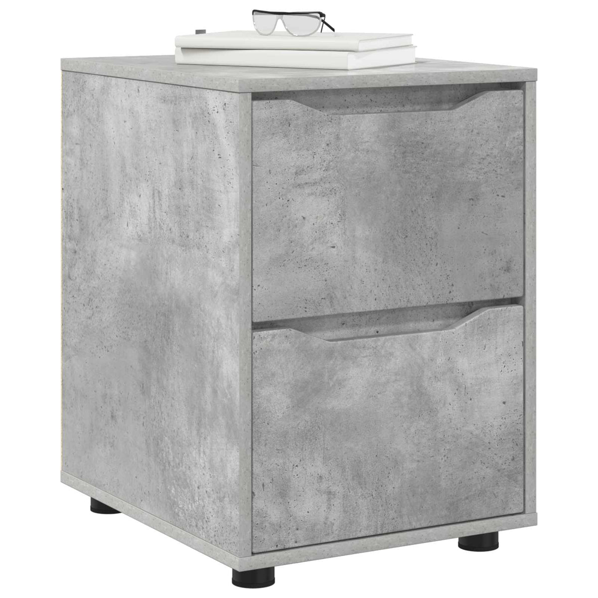 Storage Cabinet Engineered Wood Concrete Grey, image 3