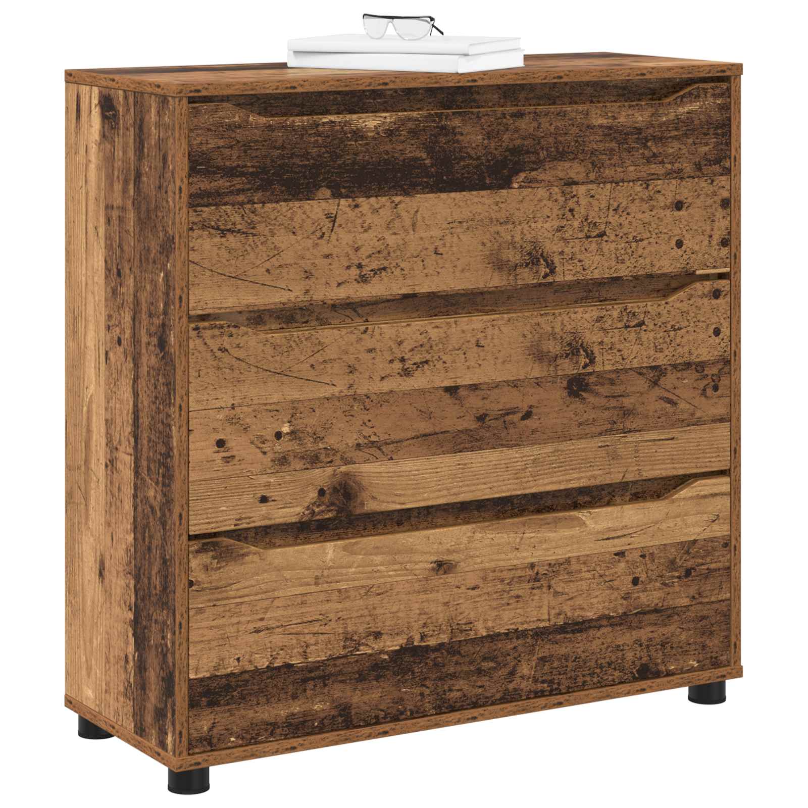 vidaXL Storage Cabinet 80 x 31 x 81 cm Engineered Wood Old Wood 3