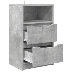 vidaXL Bedside Table Concrete Grey 40 x 30 x 467 cm Engineered Wood 5