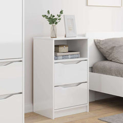 vidaXL Bedside Tables 2 pcs High Gloss White 40 x 30 x 467 cm 4
