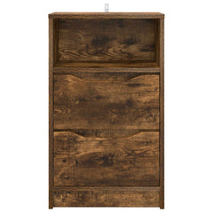 vidaXL Bedside Table Smoked Oak 40 x 30 x 467 cm Engineered Wood 6