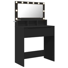 vidaXL Bedroom Dressing Tables Black 80 x 39.6 x 135 cm 2