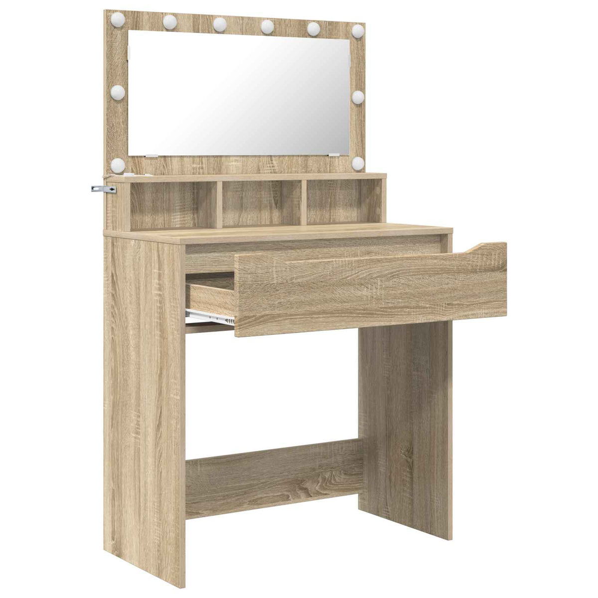 vidaXL Bedroom Dressing Tables Sonoma Oak 80 x 39.6 x 135 cm 5