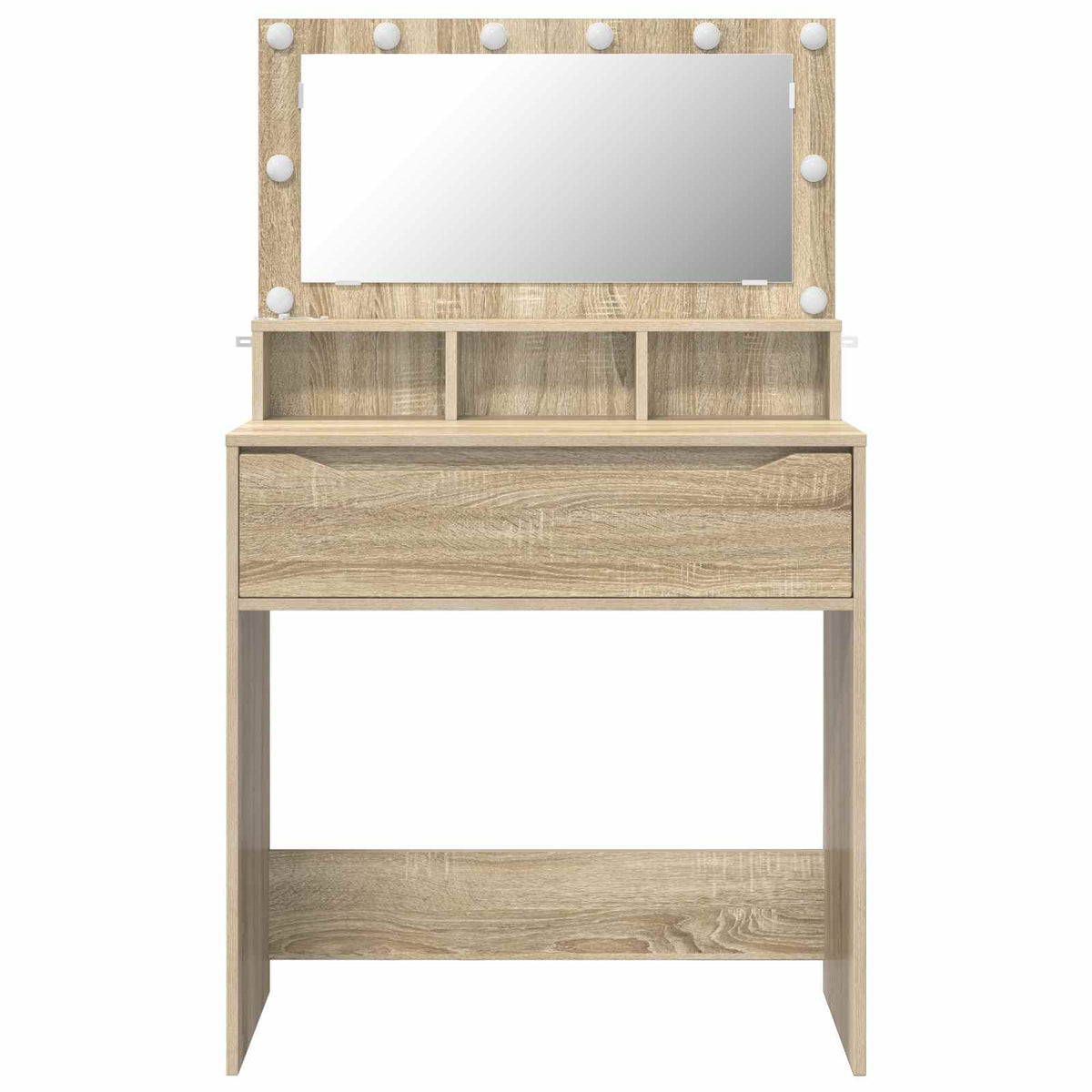 vidaXL Bedroom Dressing Tables Sonoma Oak 80 x 39.6 x 135 cm 6