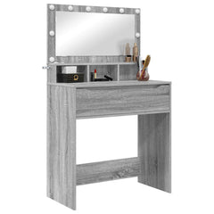 vidaXL Bedroom Dressing Tables Grey Sonoma 80 x 39.6 x 135 cm 3