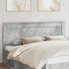Headboard Engineered Wood Concrete grey 180 cm