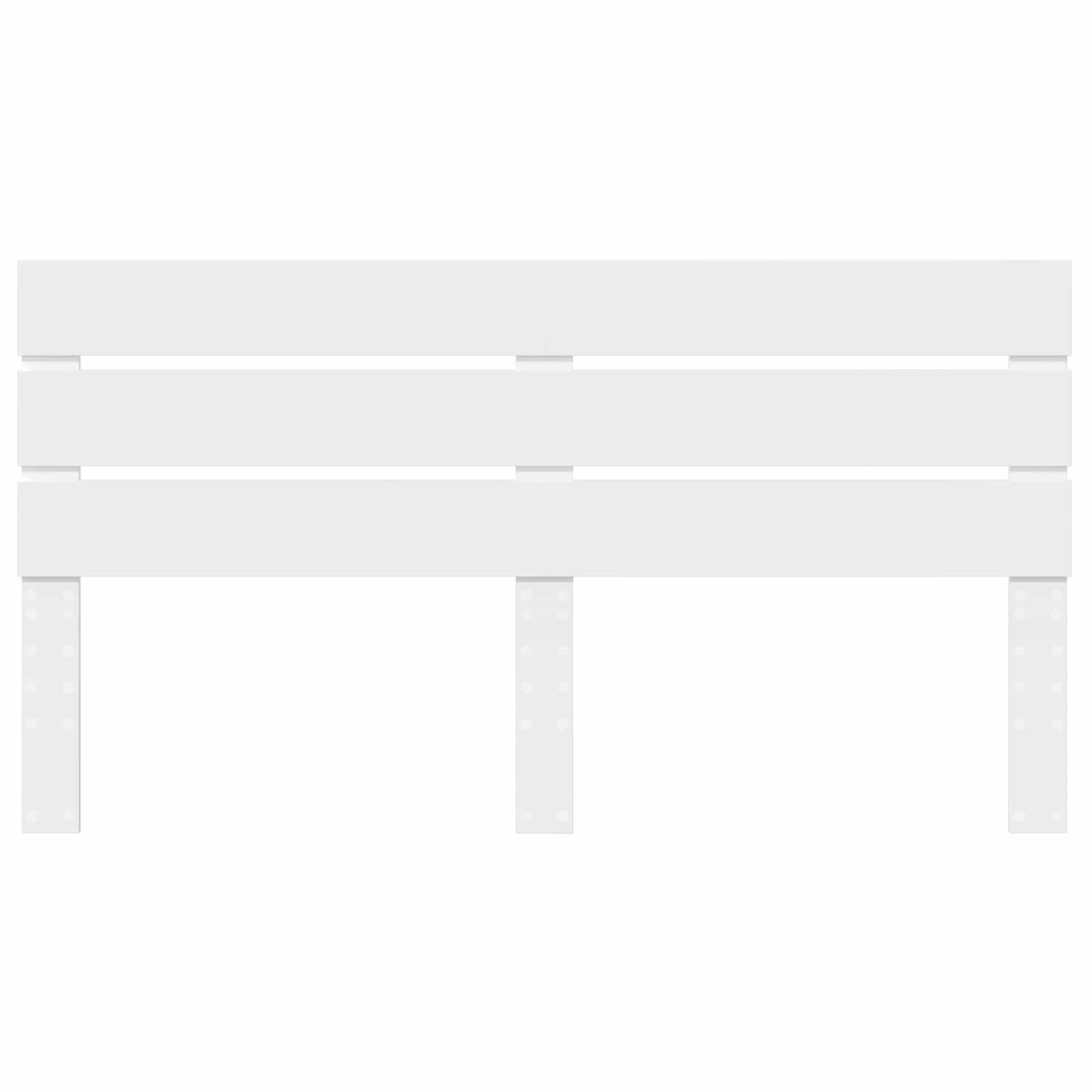 vidaXL Headboard White Engineered Wood 4
