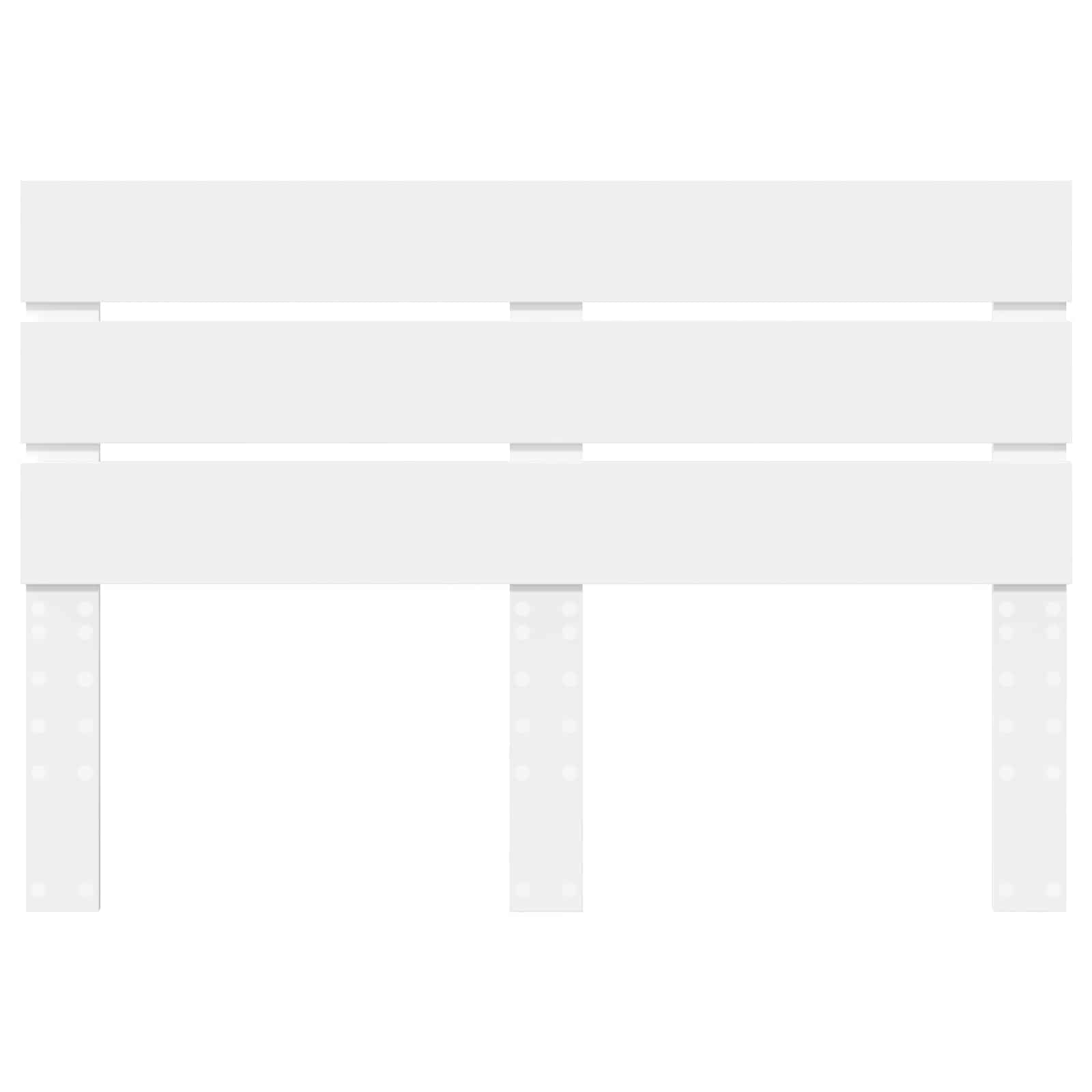 vidaXL Headboard White Engineered Wood 4