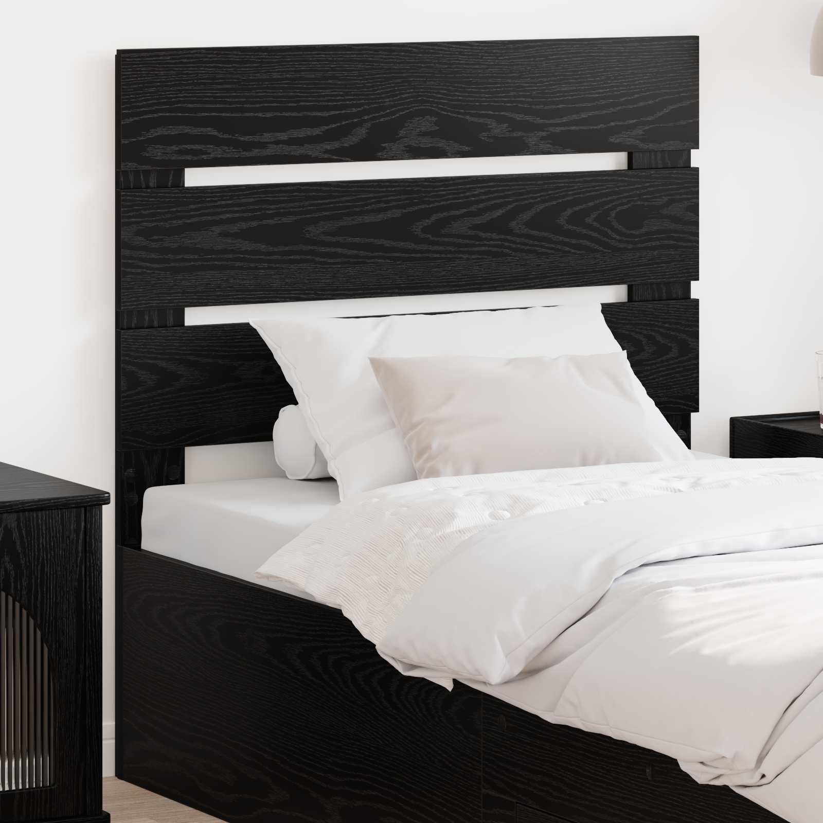 vidaXL Headboard Black Oak Engineered Wood 1