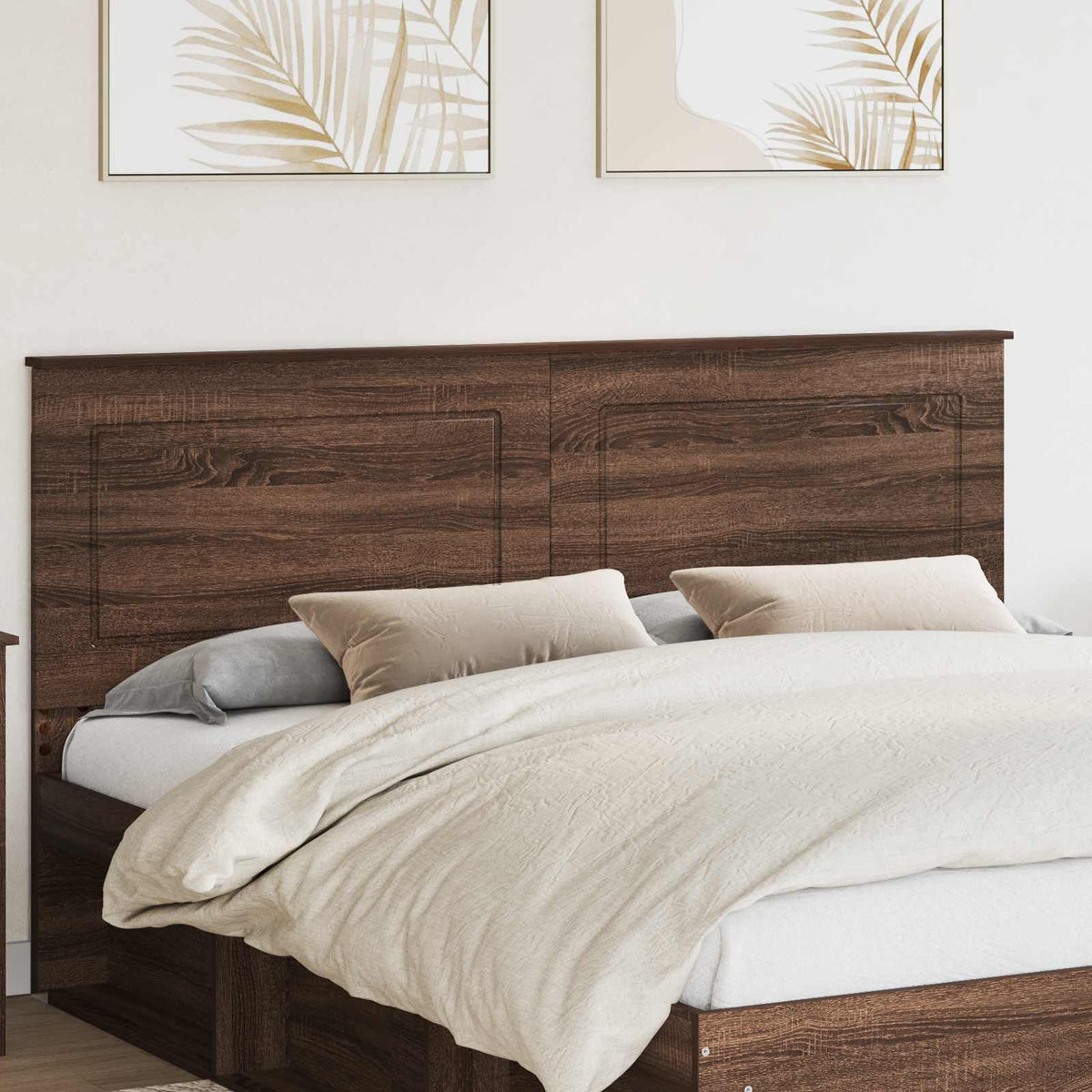 vidaXL Headboard 100 cm Engineered Wood Brown Oak