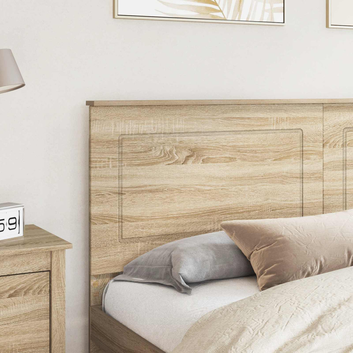 Headboard 100 cm Engineered Wood Sonoma oak 180 cm