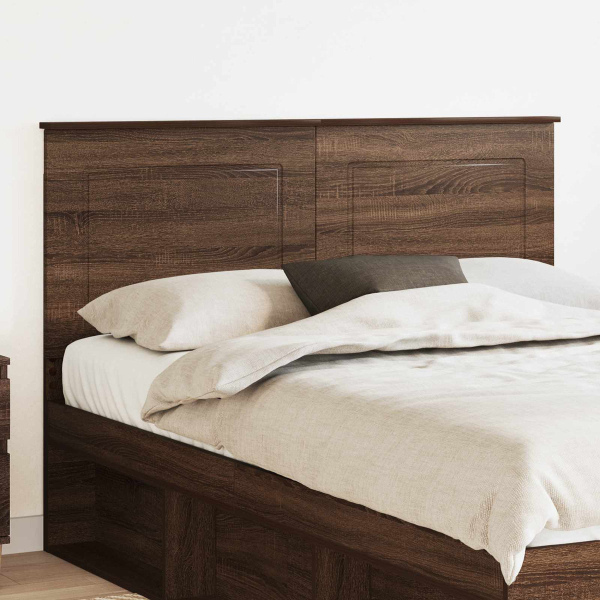 vidaXL Headboard 100 cm Engineered Wood Brown Oak