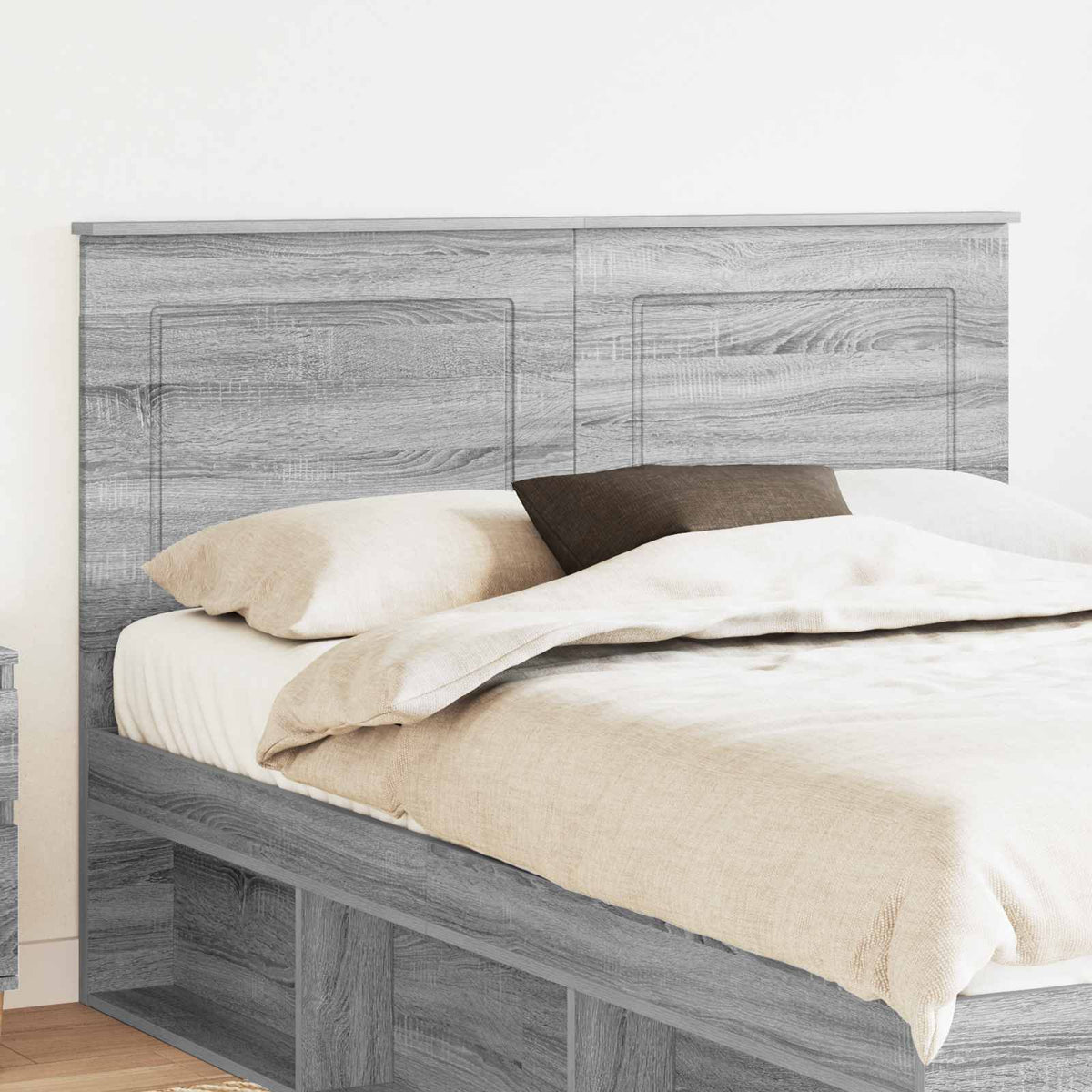 vidaXL Headboard 100 cm Engineered Wood Grey Sonoma