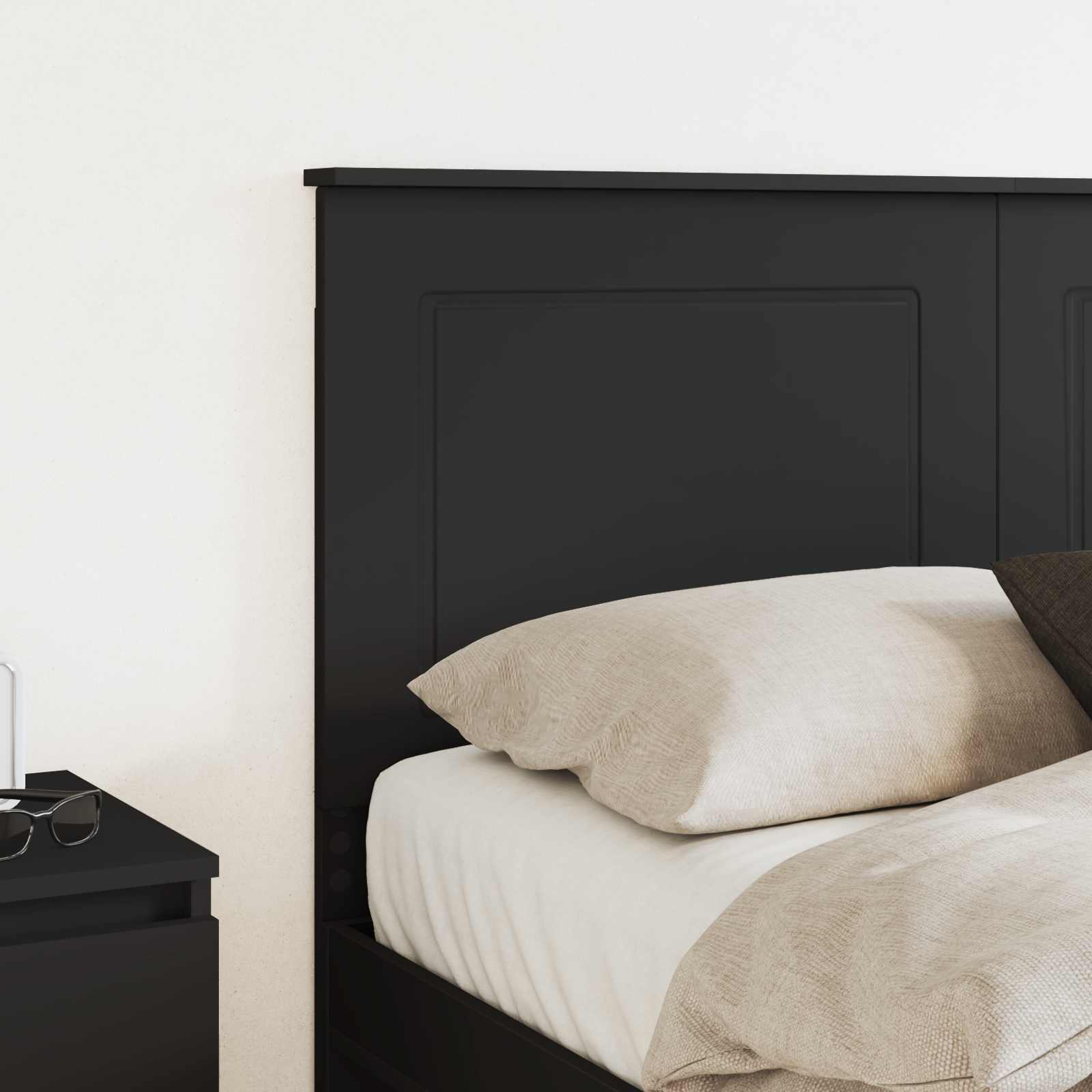 vidaXL Headboard Black Oak 100 cm Engineered Wood 3